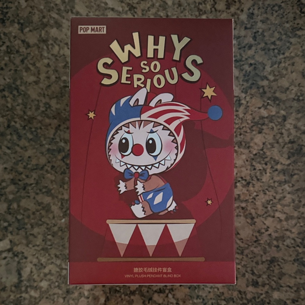 UNOPENED Pop Mart Why So Serious Clown Vinyl Figure - Red & Blue